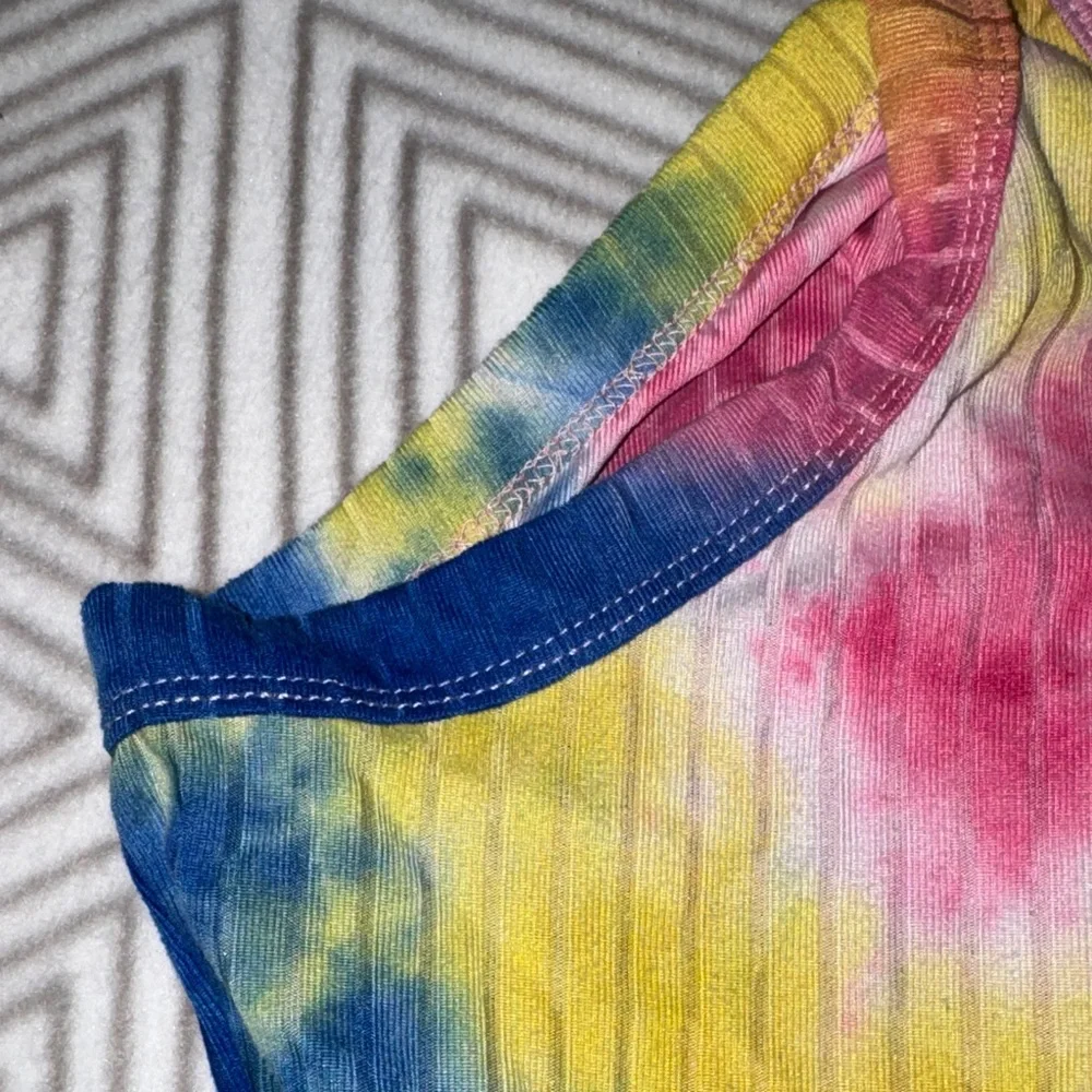 Absolutely Colorful Tie-Dye Kids Dress - Picture 3 of 9